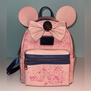 Disney Parks Loungefly Riviera Resort Minnie Mouse Backpack